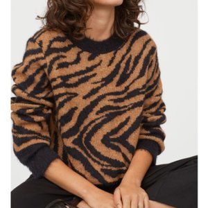 H&M Tiger/Zebra Print Sweater